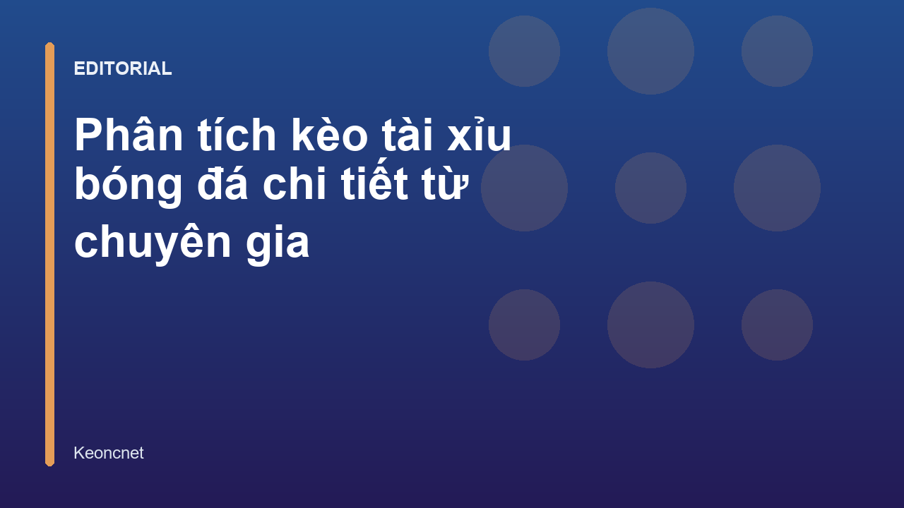 Phân tích kèo tài xỉu bóng đá