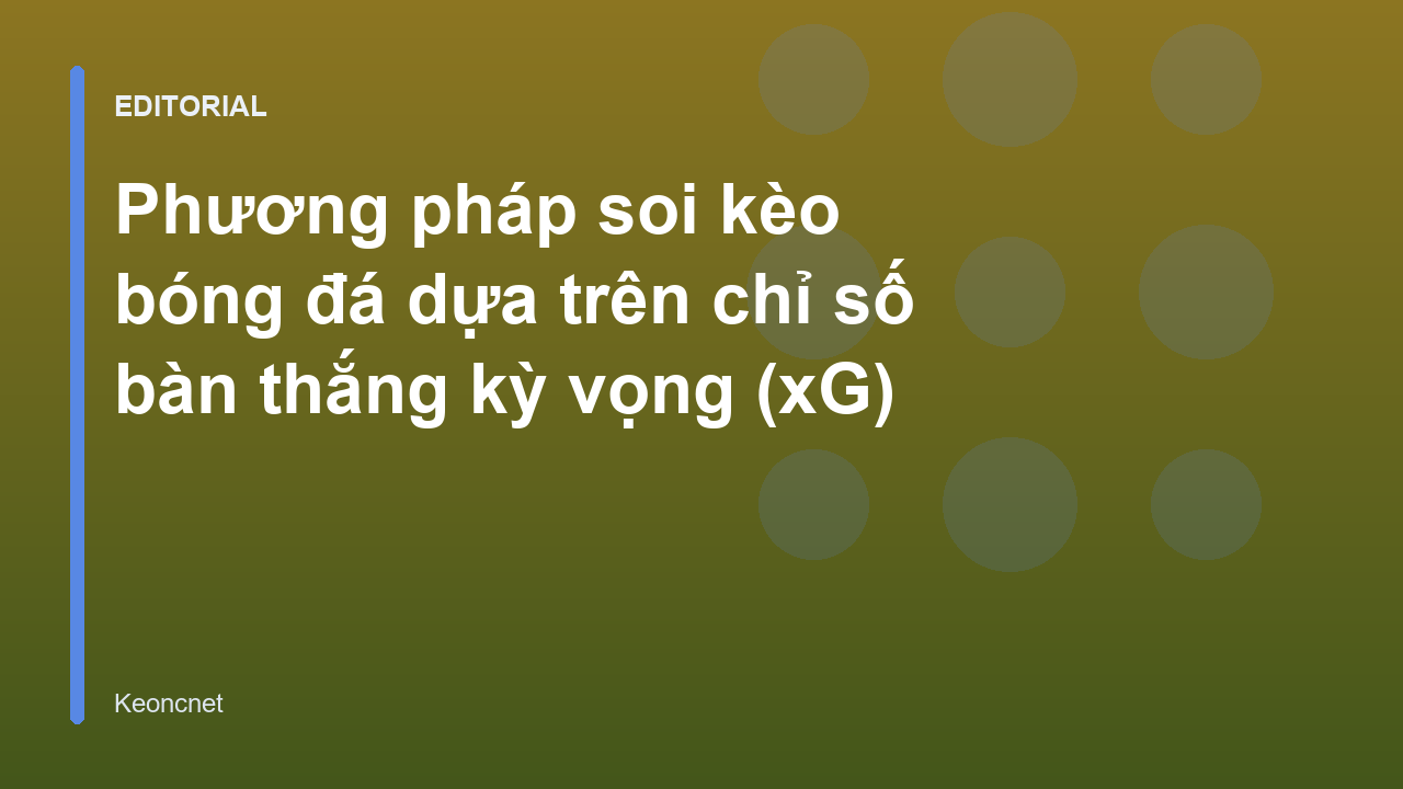 Biểu đồ minh họa chỉ số bàn thắng kỳ vọng trong bóng đá